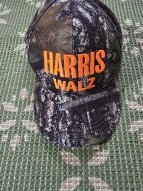 Harris Walz 2024 Cap Hat Trucker Solid Cotton Snapback Camouflage